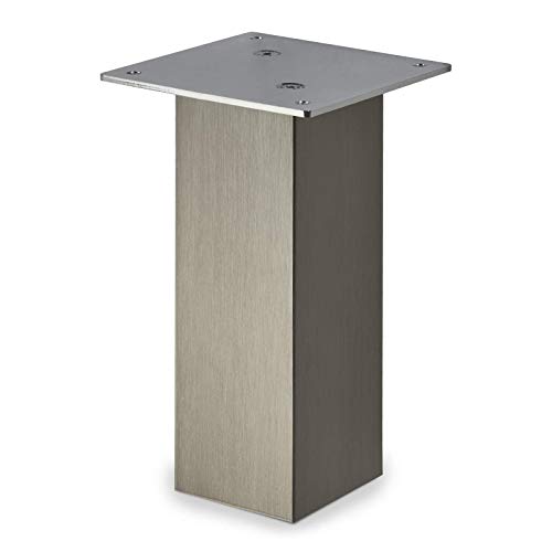 SOTECH Barkonsole gerade 210 x 70 x 70 mm in Edelstahloptik 30 Kg Tragkraft Küchentheke Tresenstütze von SOTECH