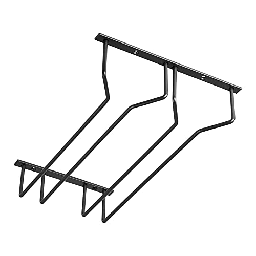 Gläserhalter für 2 Glasreihen 235 x 355 x 70 mm schwarz Halter für Weingläser Sektgläser Biergläser Weinglashalter von SOTECH von SOTECH