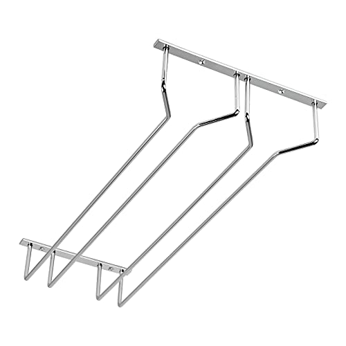 Gläserhalter für 2 Glasreihen 235 x 500 x 70 mm Chrom poliert Halter für Weingläser Sektgläser Biergläser Weinglashalter von SOTECH von SOTECH