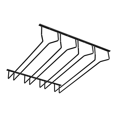 Gläserhalter für 4 Glasreihen 460 x 500 x 70 mm schwarz Halter für Weingläser Sektgläser Biergläser Weinglashalter von SOTECH von SOTECH