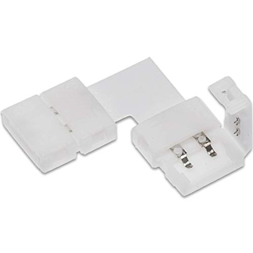 LED Stripe 5630 90° Eckverbinder für 10 mm LED-Stripe FLASH (5630) 14,3 x 15,3 x 5 mm 2-polig Schnellverbinder Adapter Klemme von SO-TECH® von SOTECH