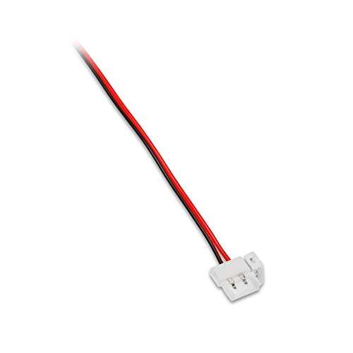 LED Stripe 5630 Verbindungskabel für 10 mm LED-Stripe FLASH (5630) 14,3 x 15,3 x 5 mm 2-polig mit 2 m Anschlusskabel für Trafos mit Schraubterminals Steckverbinder von SO-TECH® von SOTECH