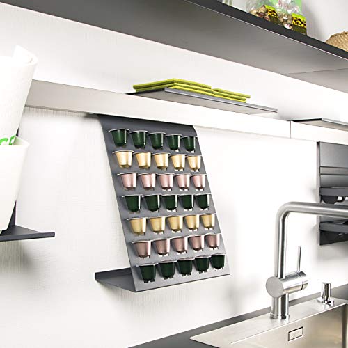 Linero MosaiQ Kapselhalter graphitschwarz für 35 Kaffeekapseln passend für Linero Nischensystem von SOTECH von SOTECH