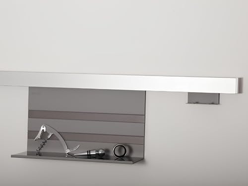 Linero MosaiQ Starterset Profilleiste 1200 mm + Universalablage + 2er Hakenleiste Titangrau exklusiv von SO-TECH® von SOTECH