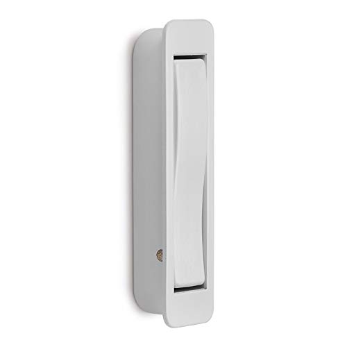 Moderner Klapphaken ZILLY zum Einlassen weiß HxB 80 x 20 mm Bohrlochabstand 66 mm Mantelhaken Garderobe Haken von SO-TECH® von SOTECH