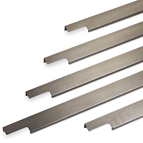 Möbelgriff BLANKETT 995 mm Edelstahloptik gebürstet Griffprofil Hinterschraubgriff Schubladengriff Schrankgriff von SO-TECH® von SOTECH