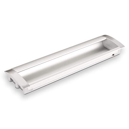 Möbelgriff EL-03 Muschelgriff BA 160 mm Aluminium Chrom matt Einlassgriff von SO-TECH® von SOTECH