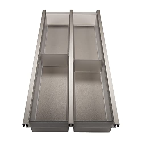 SOTECH 30er Cuisio Besteckeinsatz graphit transluzent Besteckkasten Schubladeneinsatz von SOTECH