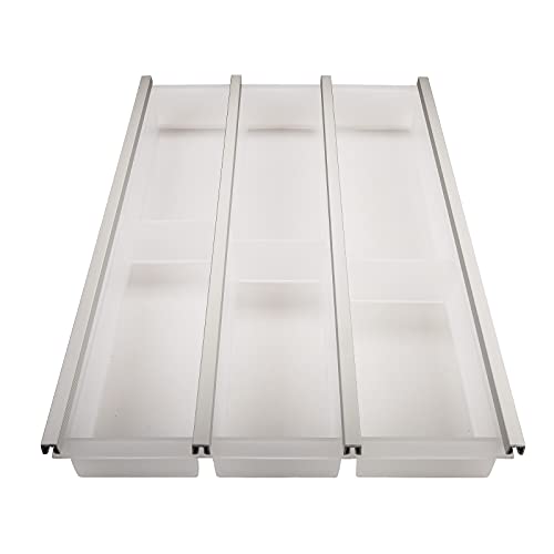 SOTECH 40er Cuisio Besteckeinsatz weiß transluzent Besteckkasten Schubladeneinsatz von SOTECH