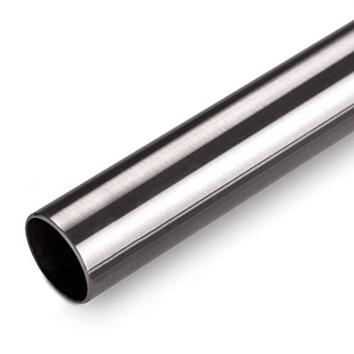 SO-TECH® Möbelrohr Schrankrohr Garderobenstange Kleiderstange/EDELSTAHL 1.4301 / Länge 1000 mm/Ø 25 Edelstahlrohr/Design trifft auf Funktion von SOTECH