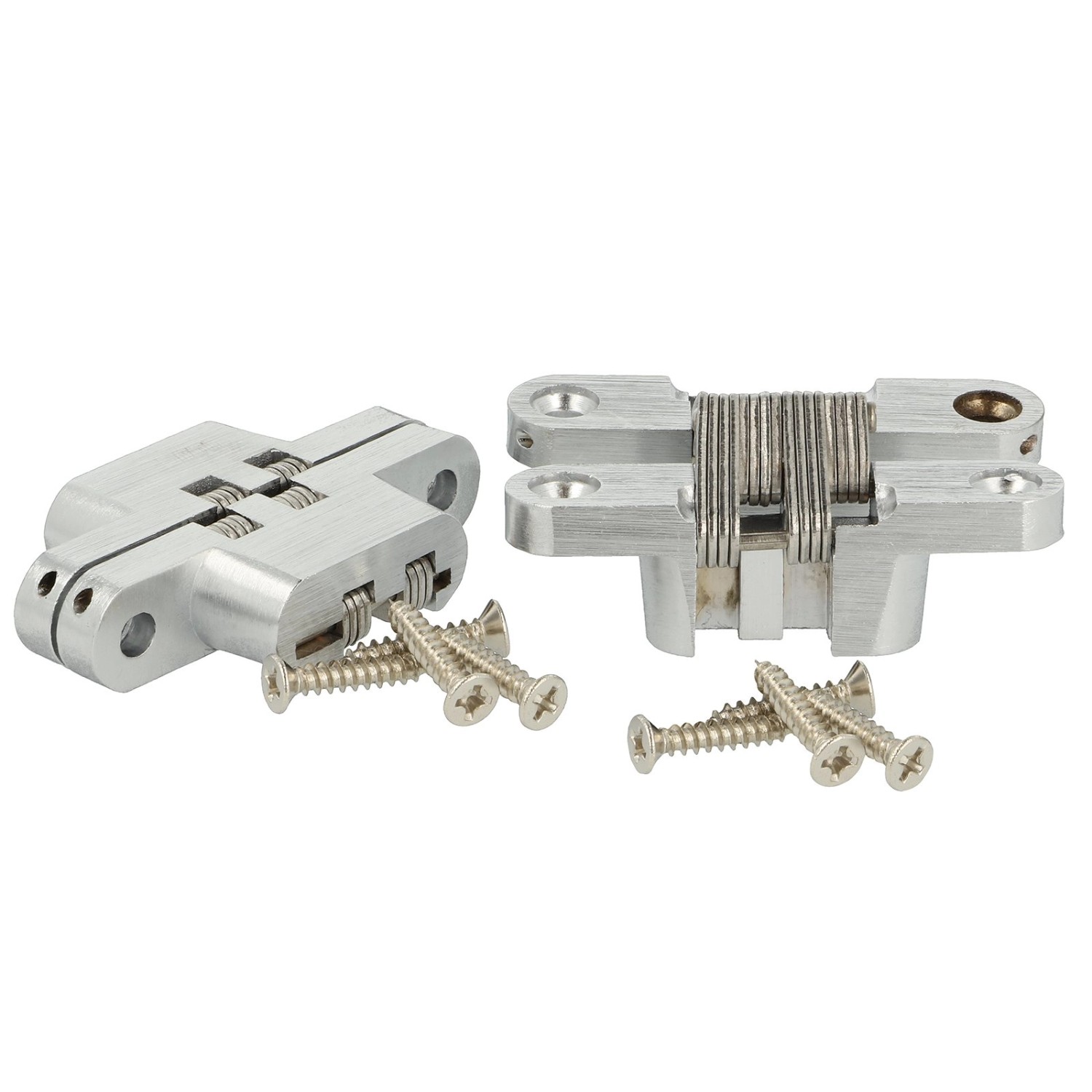 SOTECH 1 Paar Einfrässcharnier VICI 60 x 13 mm Öffnungswinkel 180 Grad für Möbeltüren Truhen Klapptische von SOTECH