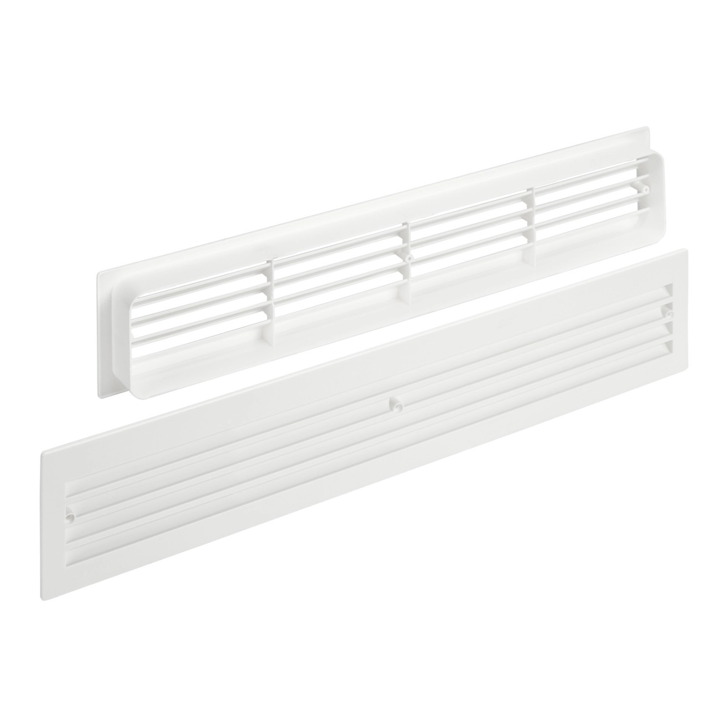 SOTECH 1 Paar Lüftungsgitter BRISE für Türen Schlitzlochung Hellweiß von SOTECH