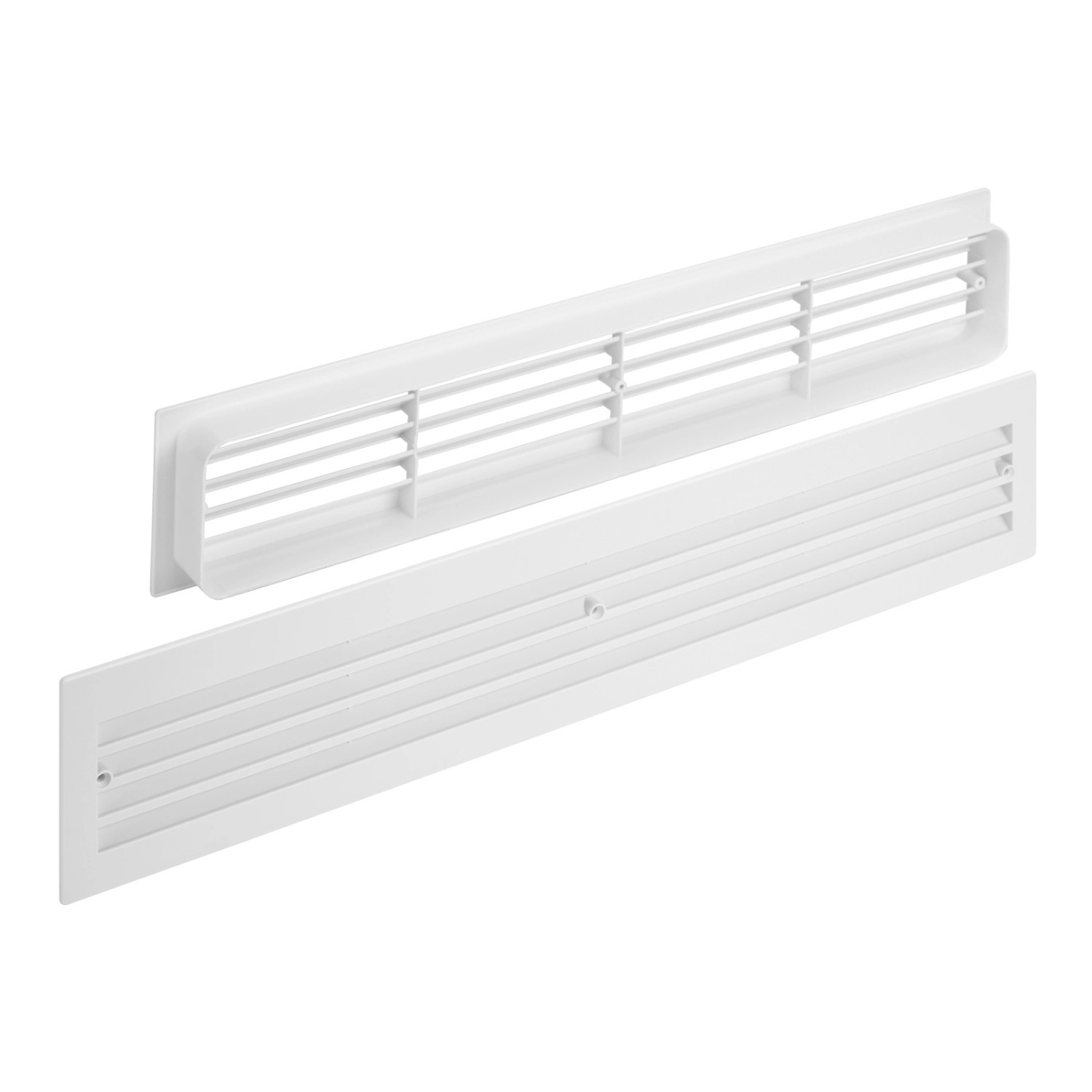 SOTECH 1 Paar Lüftungsgitter BRISE für Türen Schlitzlochung Weiß von SOTECH