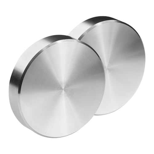 SOTECH 1 Stück Schiebetürgriffe JASCHA Griff-Ø: 50 mm selbstklebend Edelstahl Türgriff für Glas-Türen & Zimmertüren Glastürgriff zum Aufkleben von SOTECH