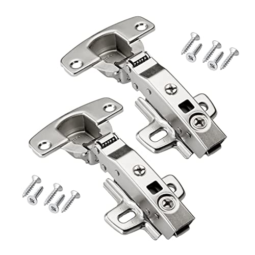 SOTECH 10 Stück Hettich Sensys 8645i TH 52 Eckanschlag Möbelscharnier inkl. Schrauben M4 x 20 mm Voll Vorliegend Öffnungswinkel 110 Grad mit Soft Close Distanz 1,5 mm Küchenschrank Scharniere von SOTECH