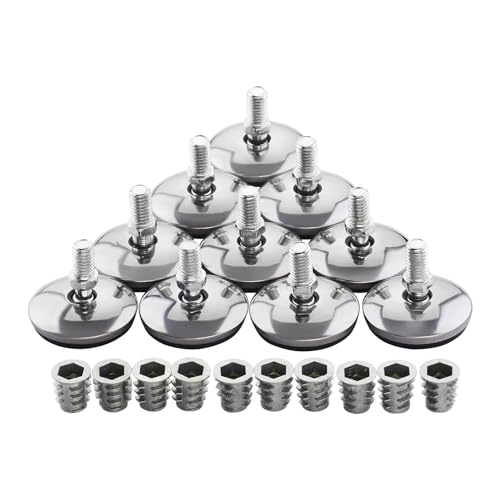 SOTECH 10er Set Verstellfüße MOBILIA Ø 37 mm M8x12 16° neigbar inkl. Einschraubmuffen Stellfüße Möbel-Regulierschraube Justierschraube Möbelschraube SOTECH 10er Set Verstellfüße MOBILIA Ø 37 mm M8x12 16° neigbar inkl. Einschraubmuffen Stellfüße Möbel-Regulierschraube Justierschraube Möbelschraube von SOTECH