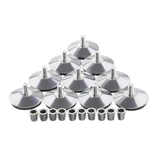 SOTECH 10er Set Verstellfüße MOBILIA Ø 48 mm M8x16 inkl. Einschraubmuffen Möbelfuß Stellfuß Verstellschraube SOTECH 10er Set Verstellfüße MOBILIA Ø 48 mm M8x16 inkl. Einschraubmuffen Möbelfuß Stellfuß Verstellschraube von SOTECH