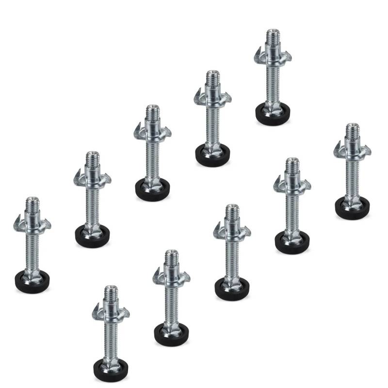 SOTECH 10er Set Verstellschrauben M8 x 45 mm mit Einschlagmutter und Kunststoff Fußteil SOTECH 10er Set Verstellschrauben M8 x 45 mm mit Einschlagmutter und Kunststoff Fußteil von SOTECH