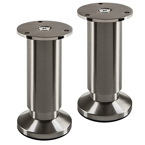 SOTECH 2 Stück Möbelfüße Terra Höhe 120 mm Edelstahloptik gebürstet Tischbeine höhenverstellbar bis max. 15 mm, belastbar bis 250 kg/je Fuß SOTECH 2 Stück Möbelfüße Terra Höhe 120 mm Edelstahloptik gebürstet Tischbeine höhenverstellbar bis max. 15 mm, belastbar bis 250 kg/je Fuß von SOTECH