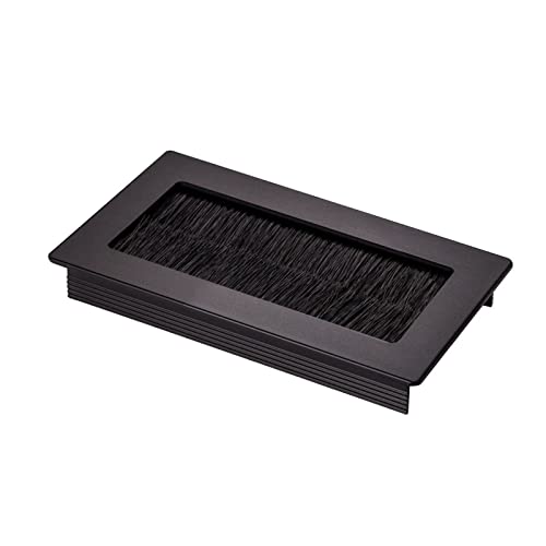 SOTECH 2 x Kabeldurchlass Toledo aus Aluminium schwarz eloxiert 100 x 70 mm, Einbaumaß: 90 x 62 x 15,3 mm Kabeldurchführung SOTECH 2 x Kabeldurchlass Toledo aus Aluminium schwarz eloxiert 100 x 70 mm, Einbaumaß: 90 x 62 x 15,3 mm Kabeldurchführung von SOTECH