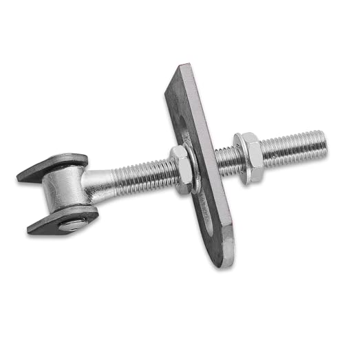 SOTECH 2 x Torangel verstellbar M18 x 185 mm mit Anschweißlaschen Torbeschlag Stahl-Torband Stahltor-Scharnier von SOTECH