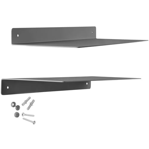SOTECH 2er Set Design Wandboard Hover-III 350 x 130 x 30 mm anthrazit, Wandmontage, Wandregal inkl. Befestigungsset, Moderne Ablage für die Wand in Bad Küche oder Wohnzimmer SOTECH 2er Set Design Wandboard Hover-III 350 x 130 x 30 mm anthrazit, Wandmontage, Wandregal inkl. Befestigungsset, Moderne Ablage für die Wand in Bad Küche oder Wohnzimmer von SOTECH