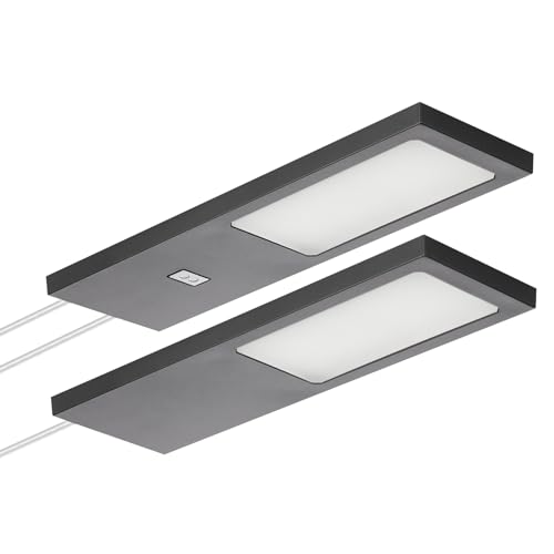 SOTECH 2er Set LED-Möbelleuchte GIULIA II mit/ohne Sensor schwarz, 4000K neutralweiß inkl. Trafo & Verteiler Unterbauleuchte Schrankleuchte Vitrinenbeleuchtung SOTECH 2er Set LED-Möbelleuchte GIULIA II mit/ohne Sensor schwarz, 4000K neutralweiß inkl. Trafo & Verteiler Unterbauleuchte Schrankleuchte Vitrinenbeleuchtung von SOTECH