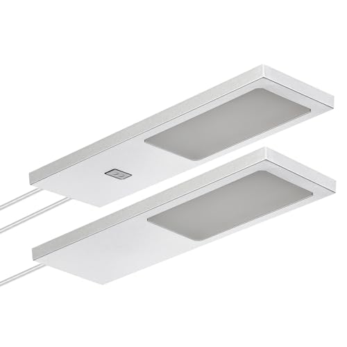 SOTECH 2er Set LED-Möbelleuchte GIULIA II mit/ohne Sensor silbergrau, 4000K neutralweiß inkl. Trafo & Verteiler Unterbauleuchte Schrankleuchte Vitrinenbeleuchtung SOTECH 2er Set LED-Möbelleuchte GIULIA II mit/ohne Sensor silbergrau, 4000K neutralweiß inkl. Trafo & Verteiler Unterbauleuchte Schrankleuchte Vitrinenbeleuchtung von SOTECH