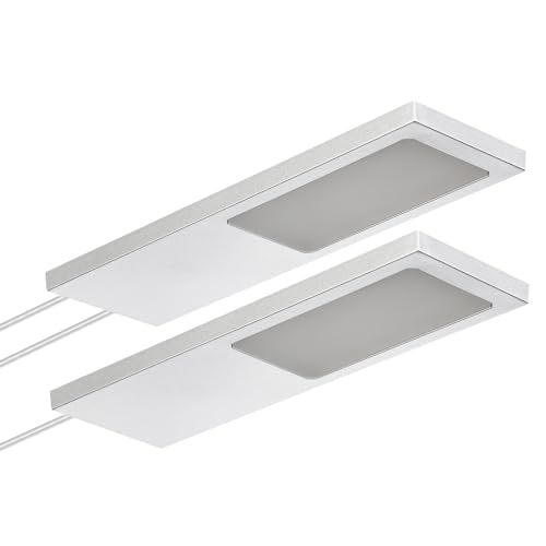 SOTECH 2er Set LED-Möbelleuchte GIULIA II ohne Sensor silbergrau, 4000K neutralweiß inkl. Trafo & Verteiler Unterbauleuchte Schrankleuchte Vitrinenbeleuchtung SOTECH 2er Set LED-Möbelleuchte GIULIA II ohne Sensor silbergrau, 4000K neutralweiß inkl. Trafo & Verteiler Unterbauleuchte Schrankleuchte Vitrinenbeleuchtung von SOTECH