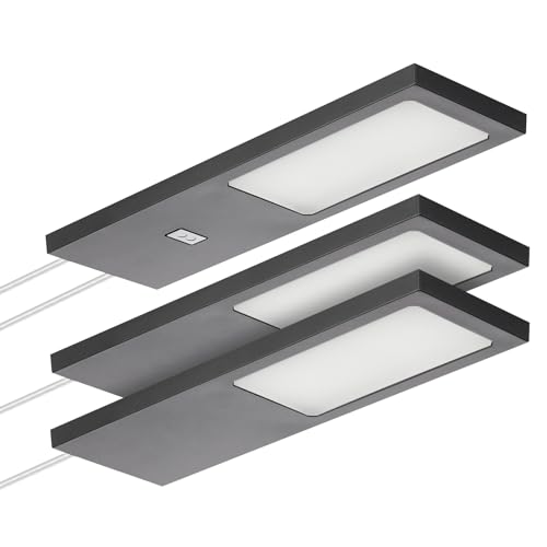 SOTECH 3er Set LED-Möbelleuchte GIULIA II mit/ohne Sensor schwarz, 4000K neutralweiß inkl. Trafo & Verteiler Unterbauleuchte Schrankleuchte Vitrinenbeleuchtung SOTECH 3er Set LED-Möbelleuchte GIULIA II mit/ohne Sensor schwarz, 4000K neutralweiß inkl. Trafo & Verteiler Unterbauleuchte Schrankleuchte Vitrinenbeleuchtung von SOTECH