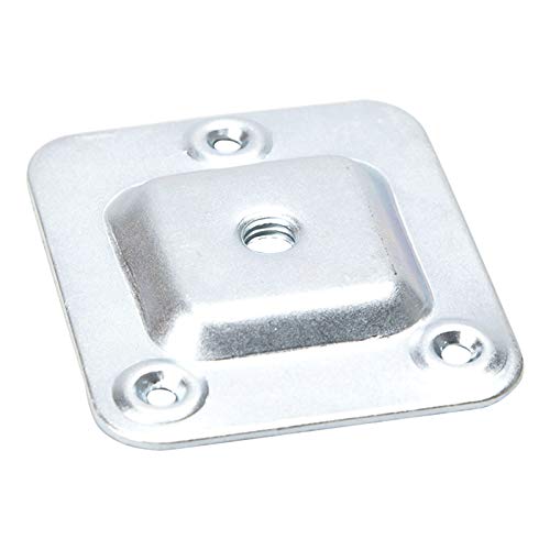 SOTECH 4 Stück Tischbeinverbinder für Möbelbeine mit M8 Gewinde Anschraubplatte mit Bohrlöcher Ø 4 mm von SOTECH
