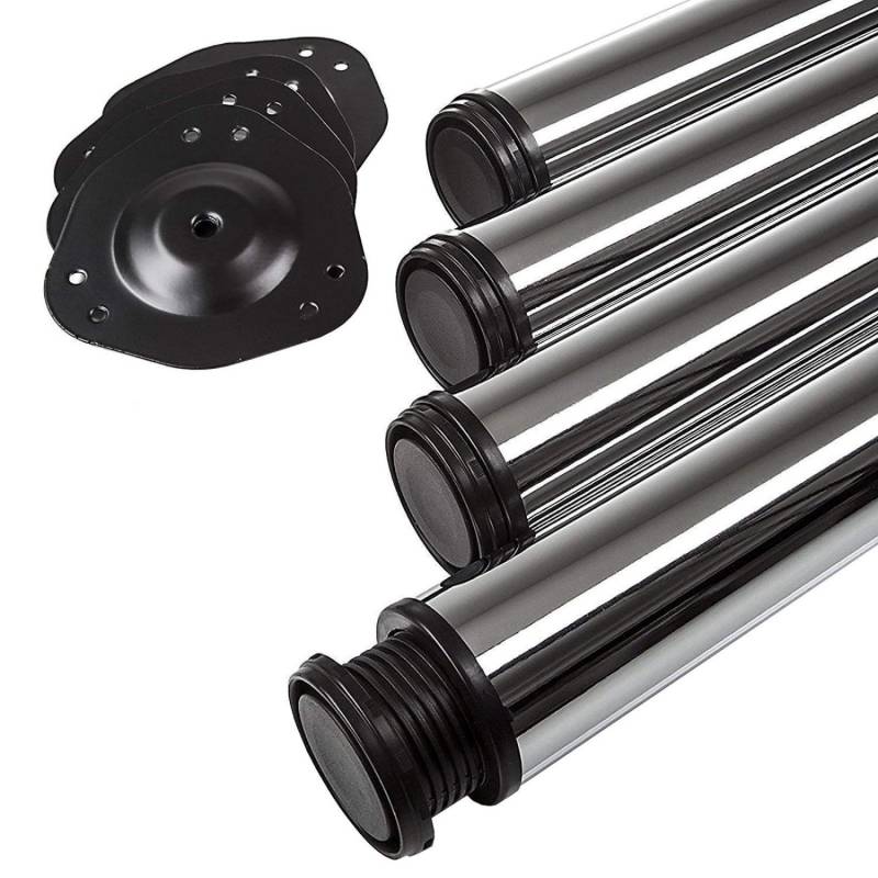SOTECH 4er Set Tischbeine Höhe 1100 mm Höhenverstellbar Ø 60 mm CHROM Poliert Tragkraft bis 75Kg Je Fuß SOTECH 4er Set Tischbeine Höhe 1100 mm Höhenverstellbar Ø 60 mm CHROM Poliert Tragkraft bis 75Kg Je Fuß von SOTECH