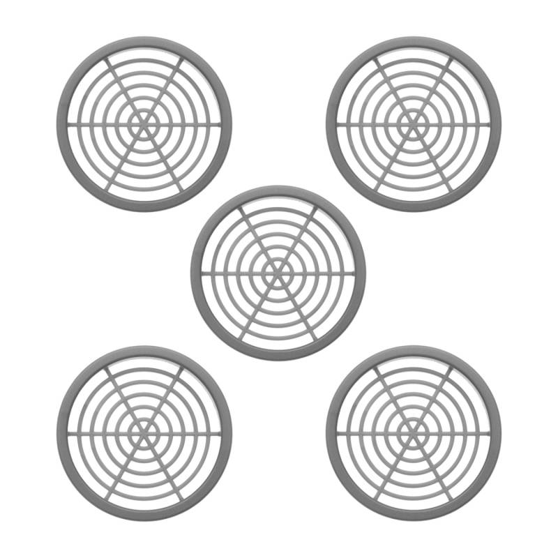 SOTECH 5 Stück Lüftungsrosette Ø65,2 mm aus Kunststoff Zum Einlassen Silbergrau SOTECH 5 Stück Lüftungsrosette Ø65,2 mm aus Kunststoff Zum Einlassen Silbergrau von SOTECH