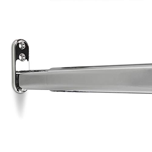 SOTECH 5 Stück ausziehbare Teleskopstange Schrankrohr verstellbar Oval/Stahl verchromt/Länge: 600-900 mm inkl. 10 Stück Schrankstangenlager SOTECH 5 Stück ausziehbare Teleskopstange Schrankrohr verstellbar Oval/Stahl verchromt/Länge: 600-900 mm inkl. 10 Stück Schrankstangenlager von SOTECH