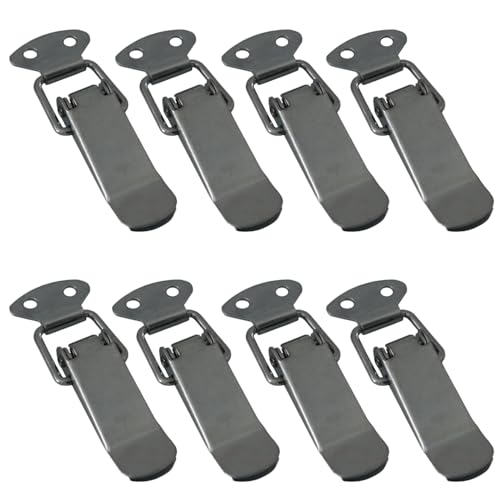 SOTECH 8 Stück Spannverschluss LATCH verzinkt 78 mm Kniehebelspanner Hebelverschluss Kistenverschluss für Werkzeugkasten, Truhe, Tische, Schränke von SOTECH