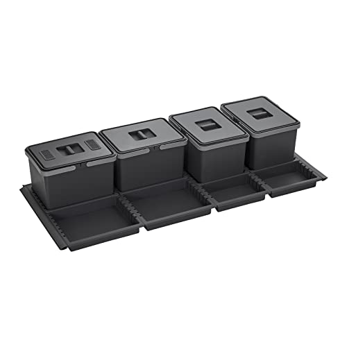 SOTECH Abfallsammler Draw 12+12+12+12L Abfallsystem Abfalltrennsystem für Auszug Korpusbreite 120 cm SOTECH Abfallsammler Draw 12+12+12+12L Abfallsystem Abfalltrennsystem für Auszug Korpusbreite 120 cm von SOTECH
