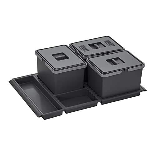 SOTECH Abfallsammler Draw 12+12+12L Abfalltrennsystem mit Deckel Abfallsystem f. Auszug Korpusbreite 80cm SOTECH Abfallsammler Draw 12+12+12L Abfalltrennsystem mit Deckel Abfallsystem f. Auszug Korpusbreite 80cm von SOTECH