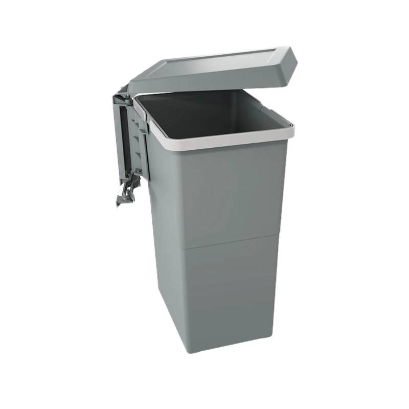 SOTECH Abfallsammler Mülleimer 24 Liter Elletipi Swing 2.0 ASG44 Ausschwenkbar Dunkelgrau von SOTECH