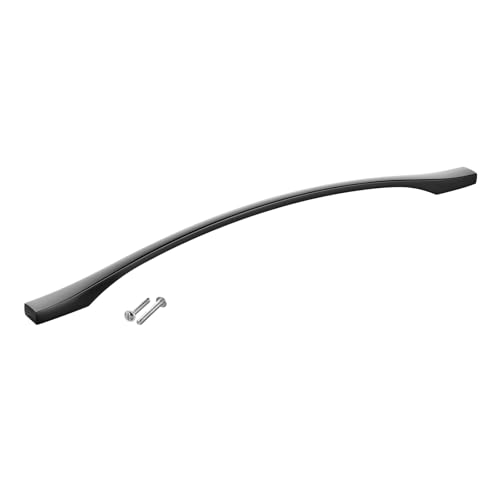 SOTECH Alu Möbelgriff BLACKLINE XV BA 320 mm schwarz matt (Länge 356 mm, Breite 13,5 mm, Höhe 30 mm) Bügelgriff Küchen-Griff von SOTECH