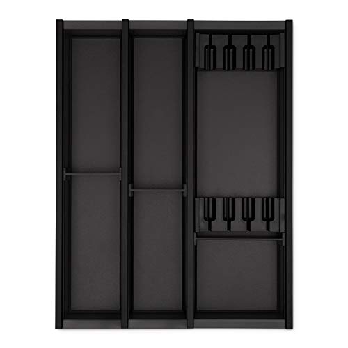 SOTECH Besteckeinsatz Cuisio anthrazit für 450 mm Korpusbreite Tiefe 473 mm mit Messerblock für Legrabox von SOTECH