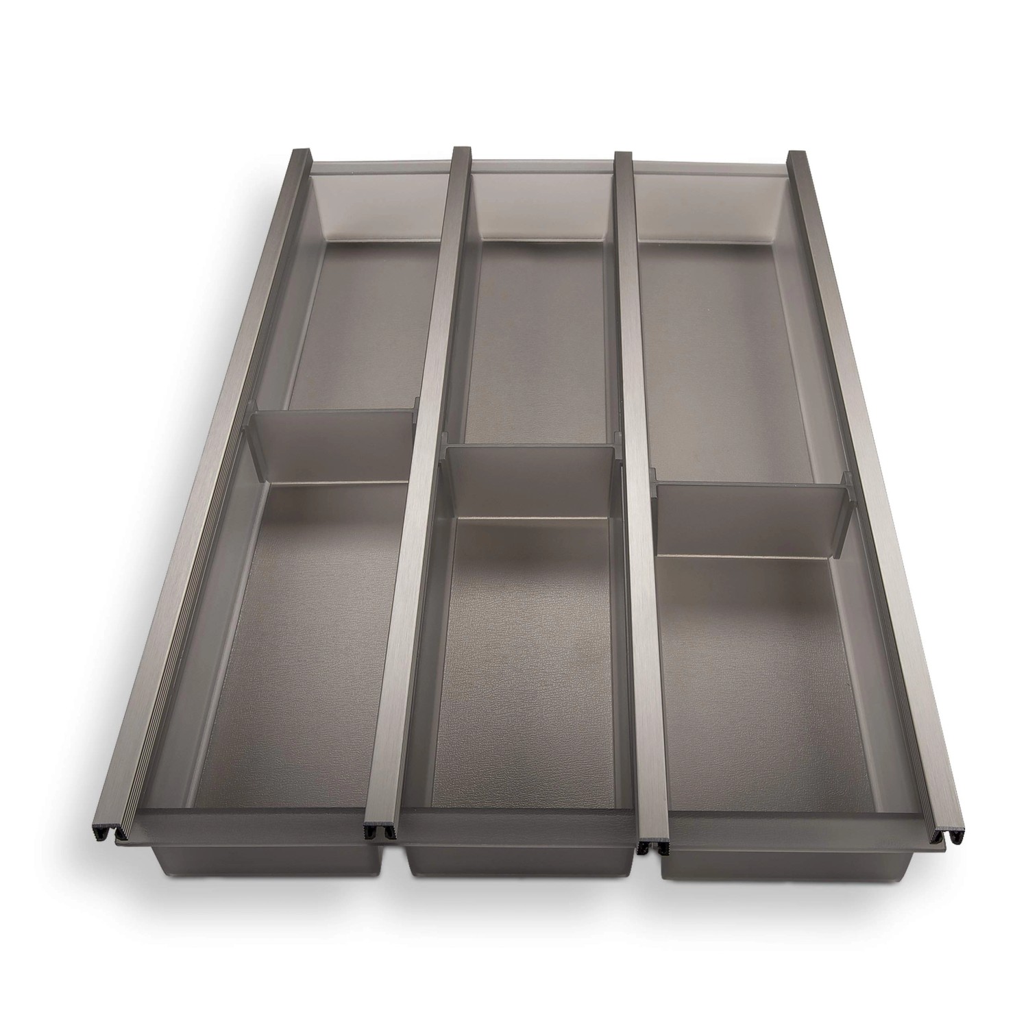 SOTECH Cuisio Besteckeinsatz 400 mm Höhe 55 mm Transluzent Graphitgrau von SOTECH