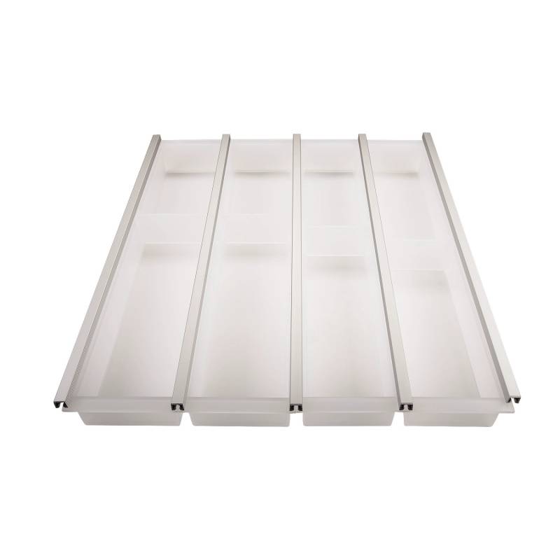 SOTECH Cuisio Besteckeinsatz 500 mm Höhe 55 mm Transluzent Weiß von SOTECH