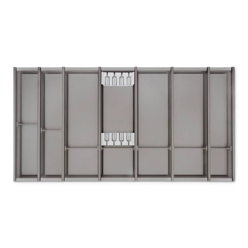 SOTECH Cuisio Besteckeinsatz 55mm Transluzent Graphitgrau mit Messerblock Für Blum Legrabox 473mm Korpusbreite 1000mm SOTECH Cuisio Besteckeinsatz 55mm Transluzent Graphitgrau mit Messerblock Für Blum Legrabox 473mm Korpusbreite 1000mm von SOTECH