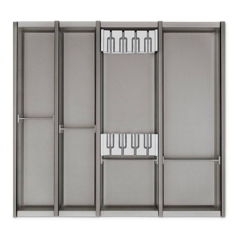 SOTECH Cuisio Besteckeinsatz 55mm Transluzent Graphitgrau mit Messerblock Für Blum Legrabox 473mm mit Korpusbreite 600mm SOTECH Cuisio Besteckeinsatz 55mm Transluzent Graphitgrau mit Messerblock Für Blum Legrabox 473mm mit Korpusbreite 600mm von SOTECH