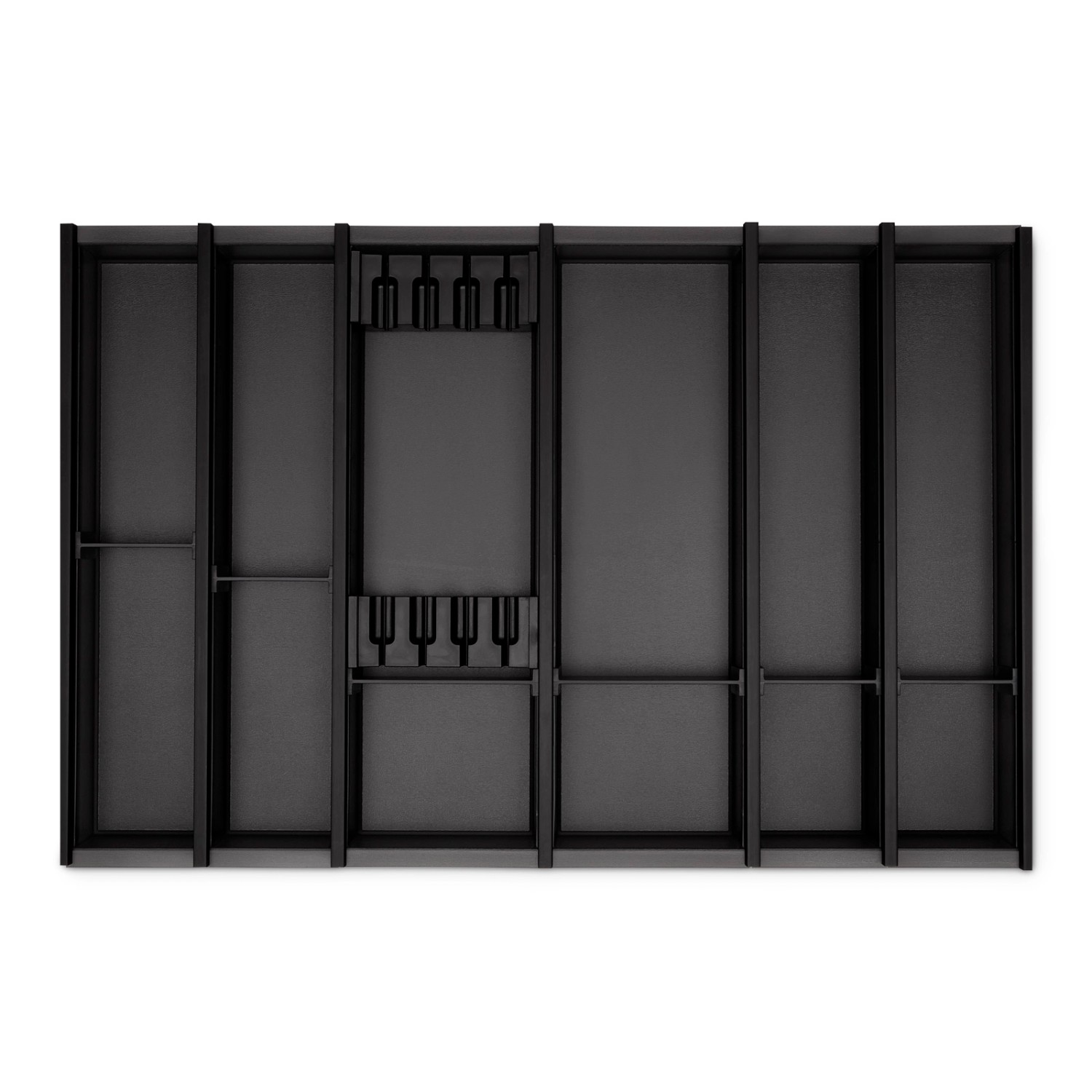 SOTECH Cuisio Besteckeinsatz Höhe 55mm Transluzent Anthrazit mit Messerblock Für Blum Legrabox 473mm Korpusbreite 800mm SOTECH Cuisio Besteckeinsatz Höhe 55mm Transluzent Anthrazit mit Messerblock Für Blum Legrabox 473mm Korpusbreite 800mm von SOTECH