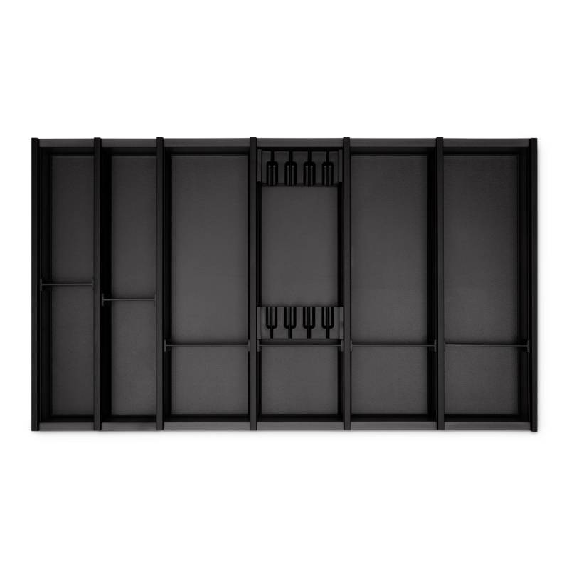 SOTECH Cuisio Besteckeinsatz Höhe 55mm Transluzent Anthrazit mit Messerblock Für Blum Legrabox 473mm Korpusbreite 900mm SOTECH Cuisio Besteckeinsatz Höhe 55mm Transluzent Anthrazit mit Messerblock Für Blum Legrabox 473mm Korpusbreite 900mm von SOTECH