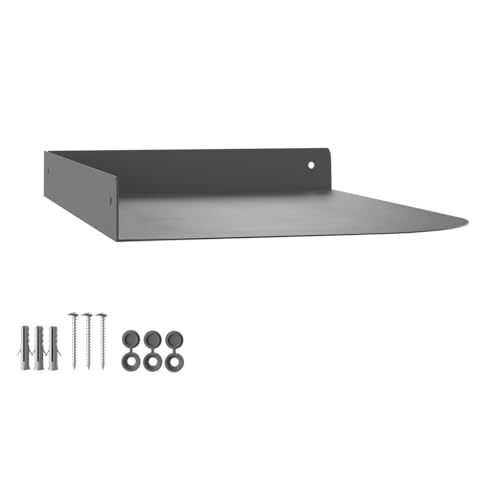 SOTECH Design Wand-Eckregal HOVER-XIV 300 x 200 x 30 mm anthrazit, Wandmontage, Wandboard inkl. Befestigungsset für Bad Küche oder Wohnzimmer von SOTECH