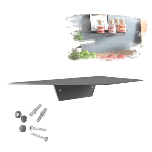 SOTECH Design Wandregal Hover-II 350 x 130 x 40 mm anthrazit, Wandmontage, Bücherregal inkl. Befestigungsset für Bad Küche oder Wohnzimmer SOTECH Design Wandregal Hover-II 350 x 130 x 40 mm anthrazit, Wandmontage, Bücherregal inkl. Befestigungsset für Bad Küche oder Wohnzimmer von SOTECH