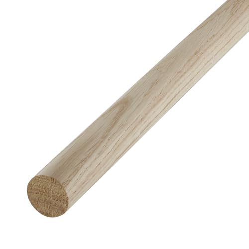 SOTECH Eiche Rundstab glatt Ø30 x 800 mm Rundholz Holzstab zum Basteln oder als Garderobenstange von SOTECH