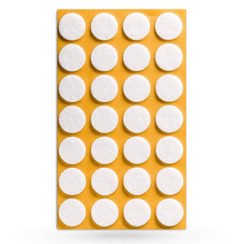 SOTECH Filzgleiter Ø20 x 3 mm Selbstklebend Weiß von SOTECH